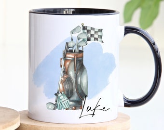 Personalised Golf Mug, Golfing Gift for Men