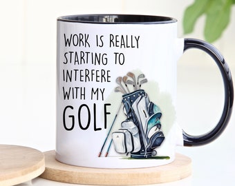 Funny Golf Mug, Novelty Golfer Mug