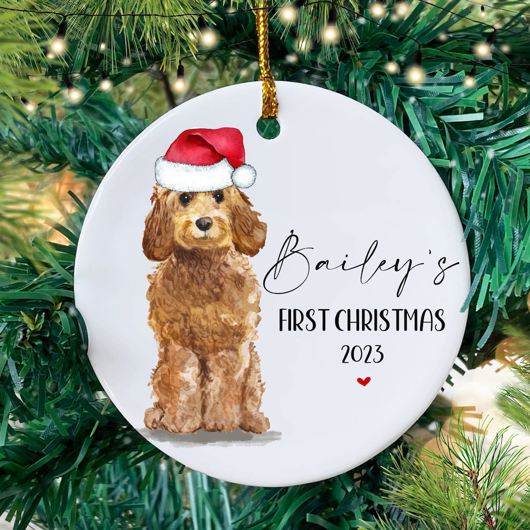 Personalised Dog Christmas Tree Bauble, Multiple Breeds Available Swipe