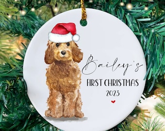 Personalised Dog Christmas Tree Bauble, Multiple Breeds Available - Swipe to See