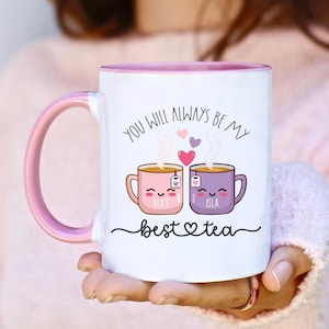 Personalised Best-Tea Mug, Birthday Present for Mum, Best Friend, Auntie, Nan, Funny Friendship Gift, Christmas Gift for Her image 1