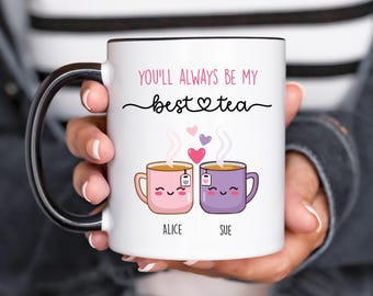 Bestie Tea Pun Mug, Funny Friendship Gift