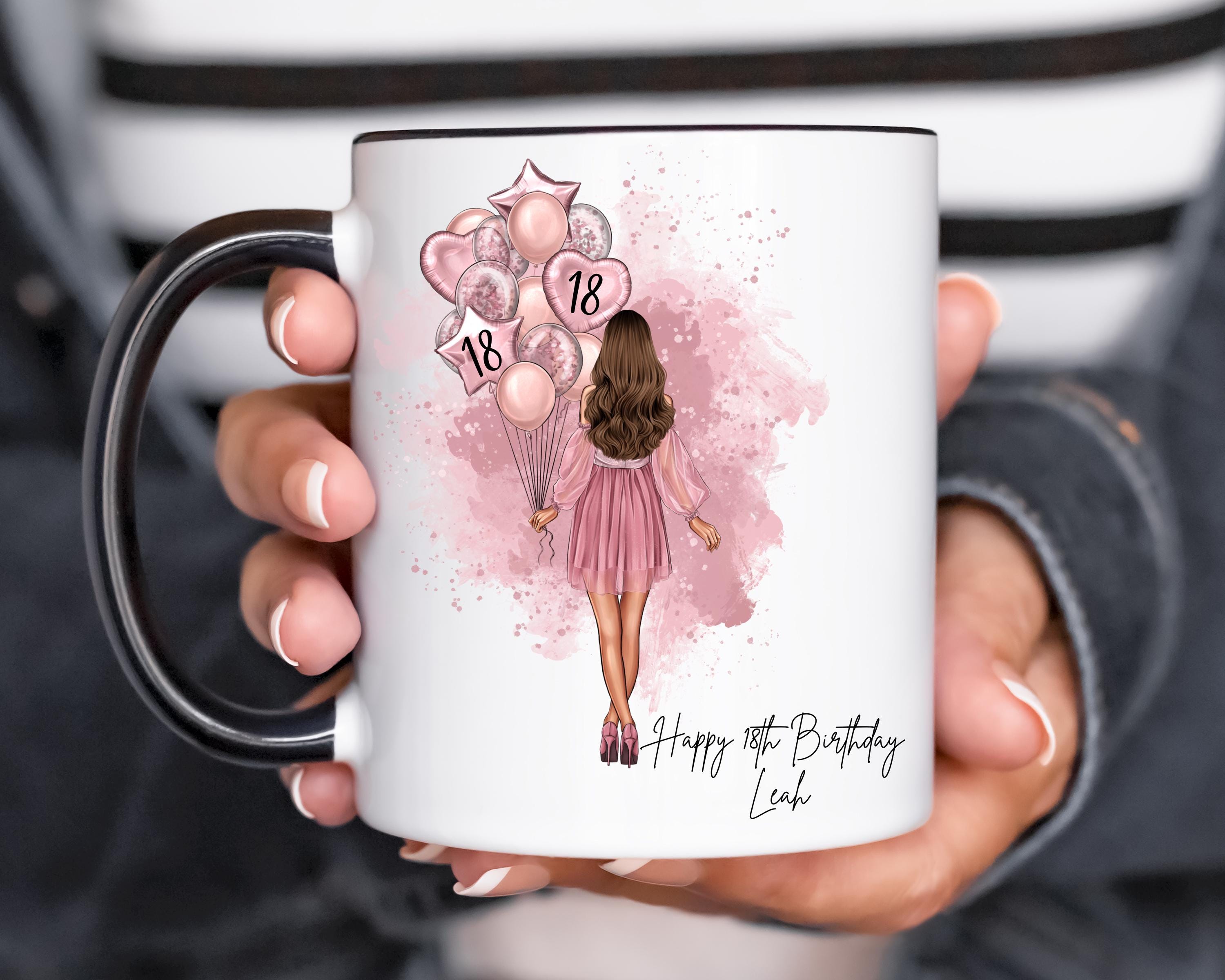 Joymaking 18° compleanno, tazza da caffè, 18° compleanno, con scritta – 18° adulta – Fantastica idea regalo per il 18° compleanno per figlio e figlia