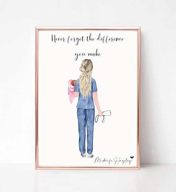 Cadeau Sage-femme Tenare Lot De 4 Sage-Femme Avec Cadeau Coeur Merci Cadeau D'Adieu Cadeau Remerciement Femme