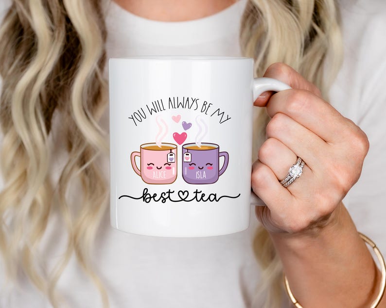 Personalised Best-Tea Mug, Birthday Present for Mum, Best Friend, Auntie, Nan, Funny Friendship Gift, Christmas Gift for Her image 3