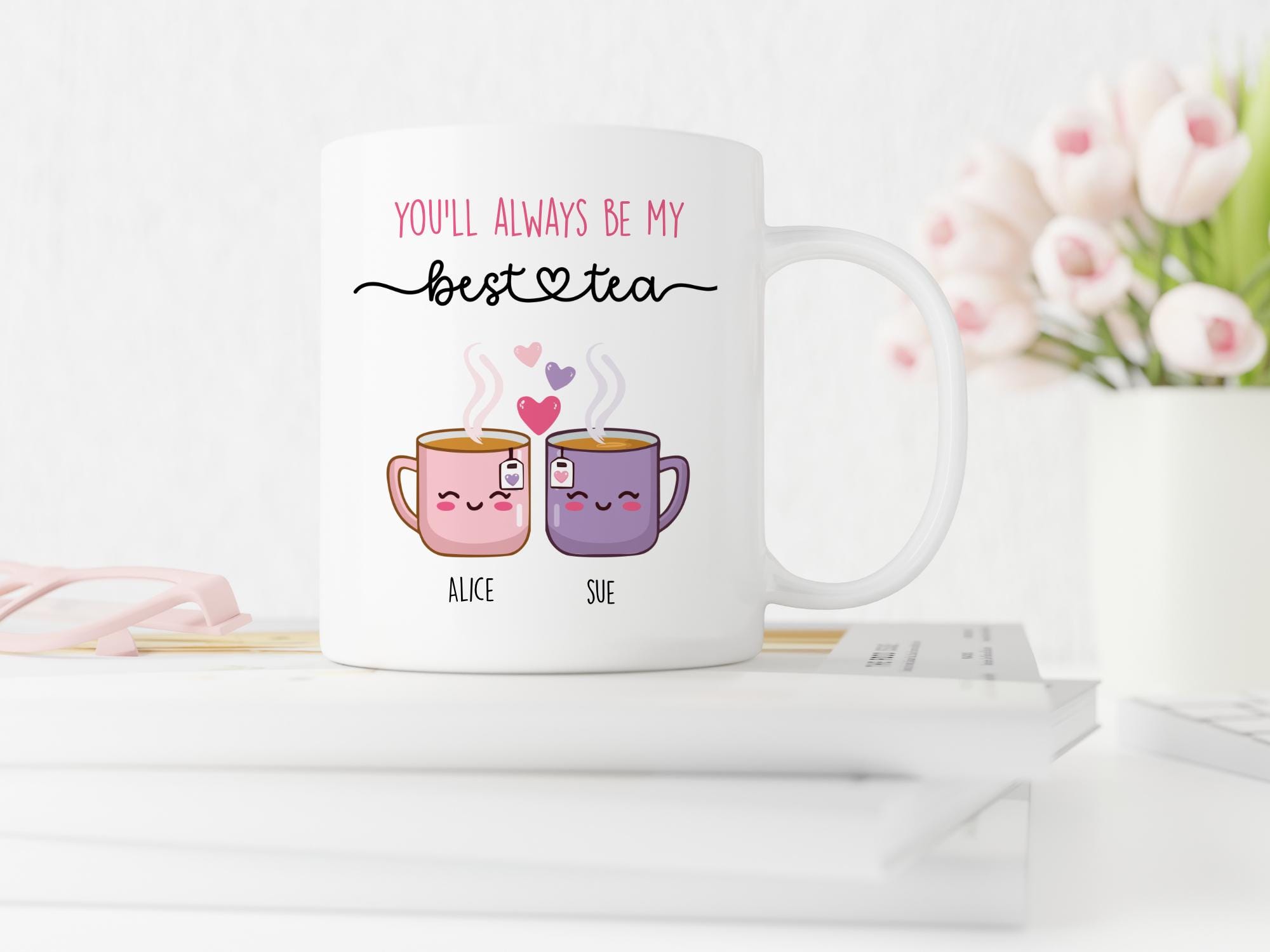 Bestie Tea Pun Mug, Funny Friendship Gift - Etsy UK