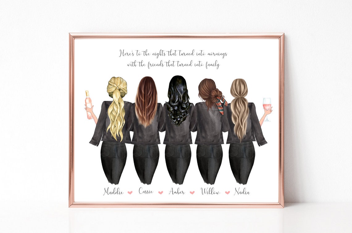 Best Friend Gift 26 Friend Print Personalised Gift for Her Etsy