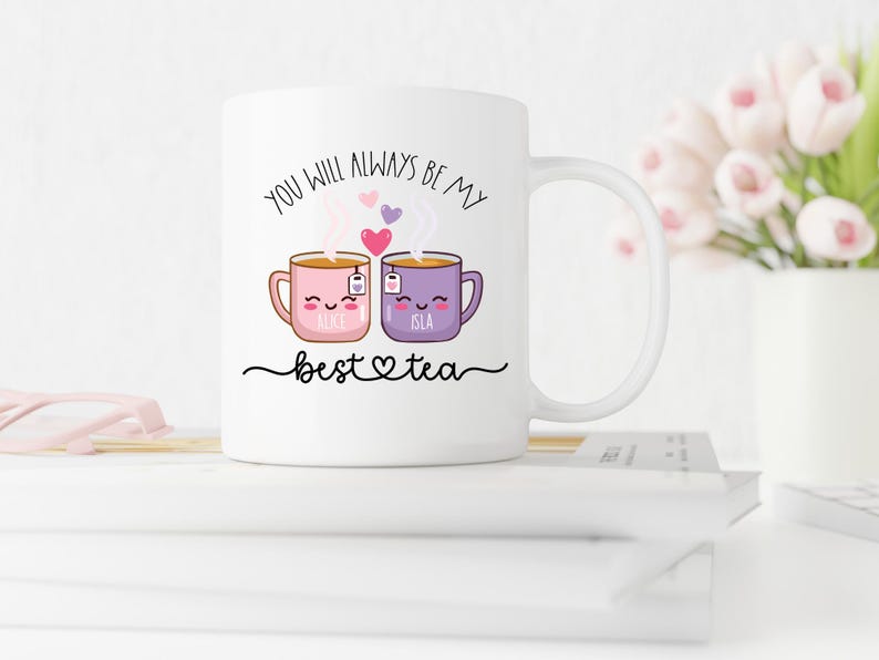 Personalised Best-Tea Mug, Birthday Present for Mum, Best Friend, Auntie, Nan, Funny Friendship Gift, Christmas Gift for Her image 4