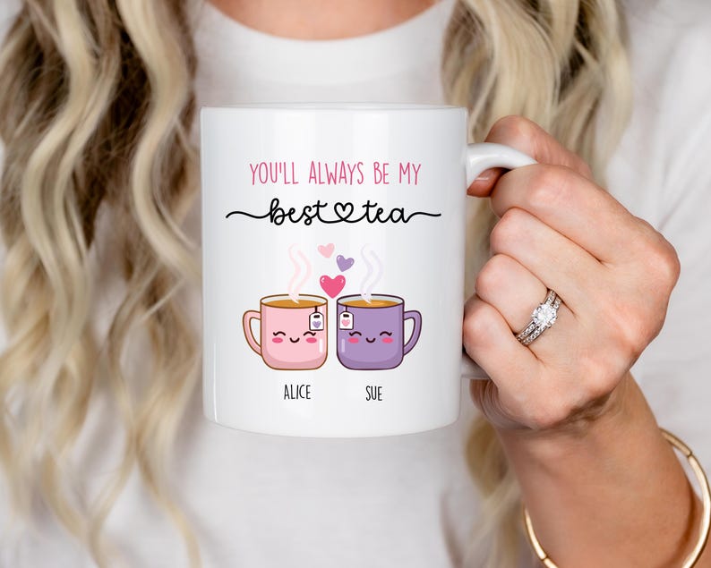 Bestie Tea Pun Mug, Funny Friendship Gift - Etsy UK