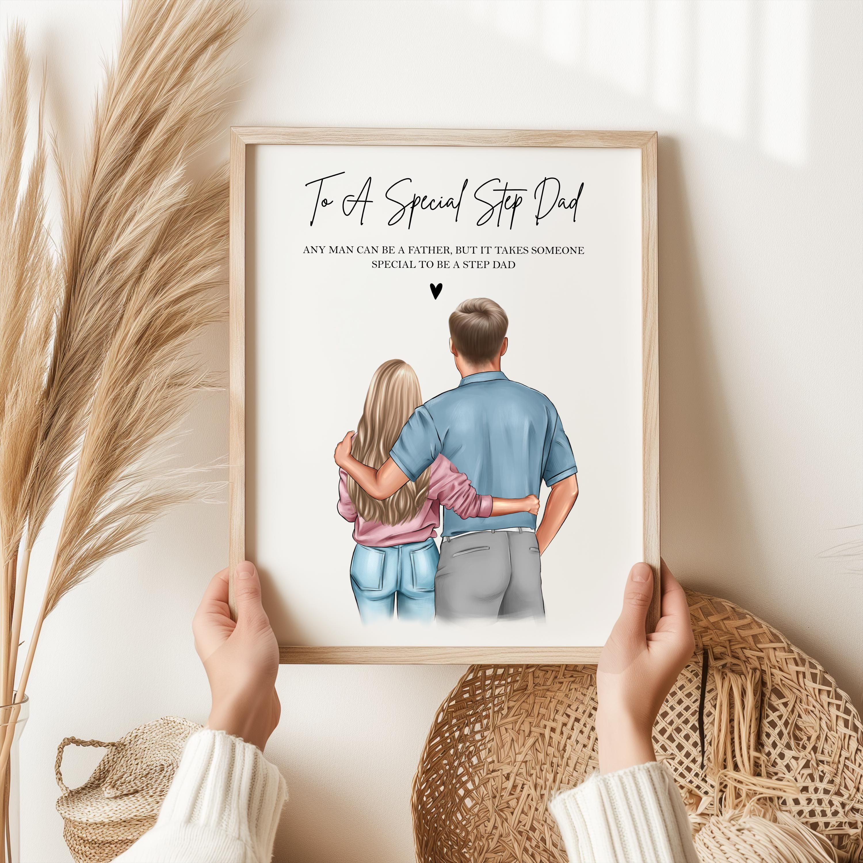 Portachiavi Personalizzato Per Patrigno – 'Thank You For Helping Me Build My Life' – Regalo Per Festa Del Papà, Natale, Compleanno Da Figlia O Figlio – Con Sacchetto In Velluto - 2