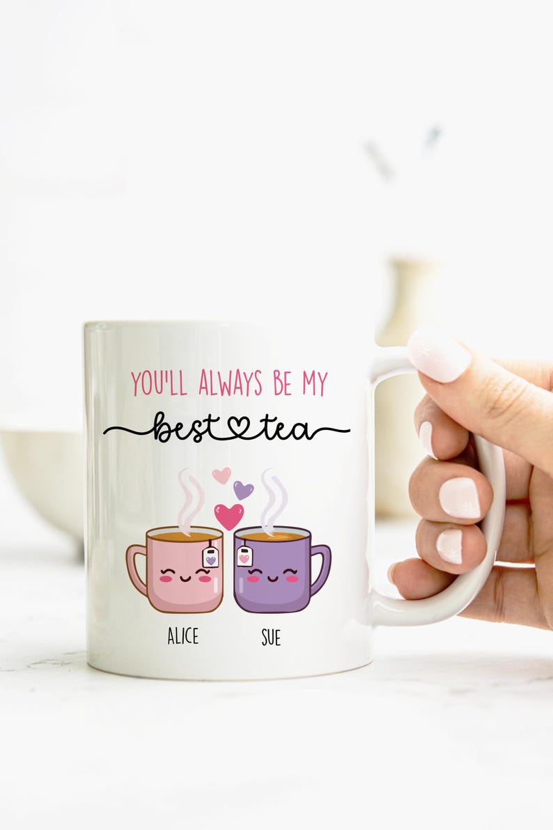 Bestie Tea Pun Mug, Funny Friendship Gift - Etsy UK