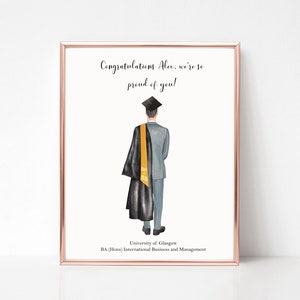 Personalised Graduation Print, Graduation Gift, Congrats Grad, Best ...
