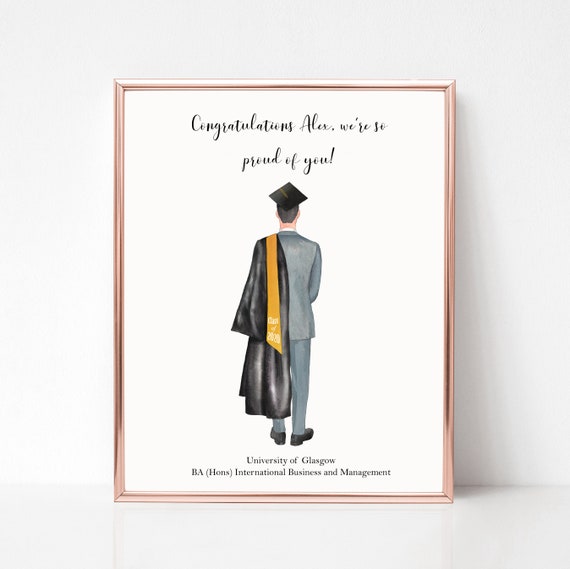 Personalised Graduation Print Graduation Gift Congrats Grad - Etsy