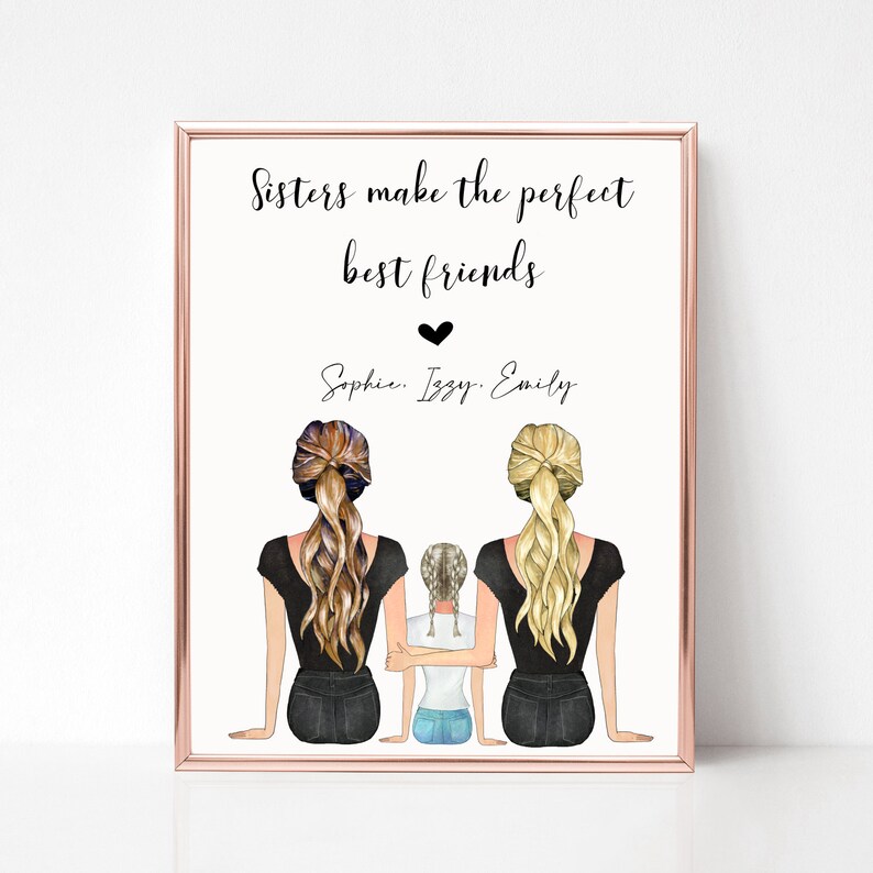Personalised Sister Print Etsy