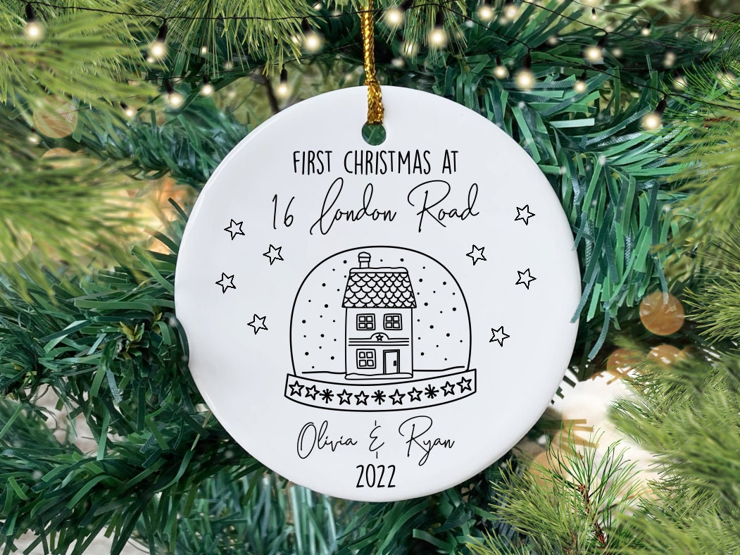 Personalised First Christmas In Our New Home Ornament