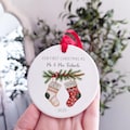 Personalised First Christmas as Mr and Mrs Ornament