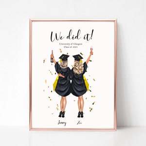 Graduation Print, Graduation Gifts, Friends Graduation Print, Group Graduation Print, Class of 2021