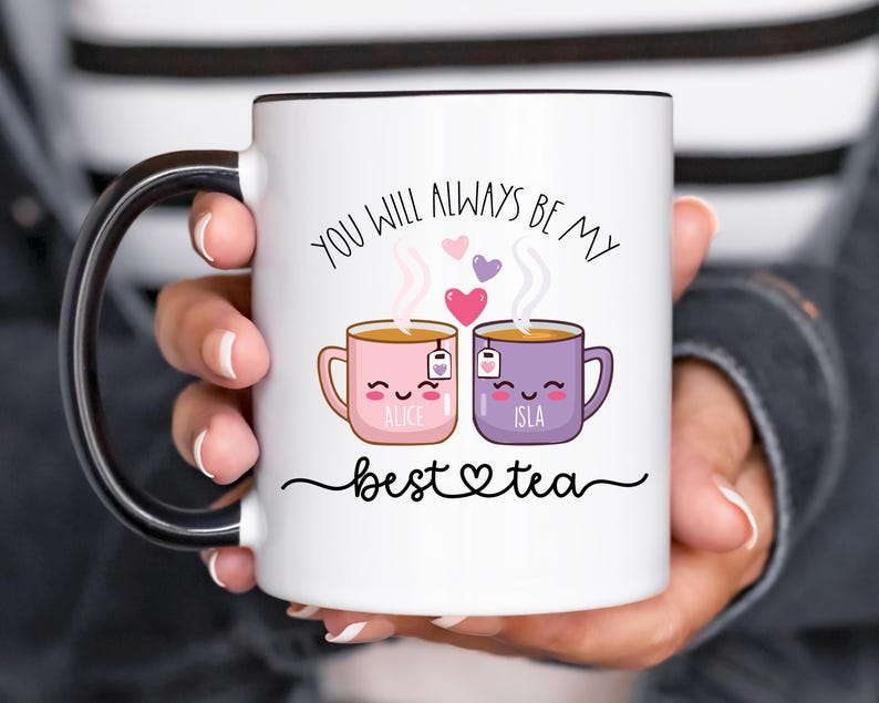Personalised Best-Tea Mug, Birthday Present for Mum, Best Friend, Auntie, Nan, Funny Friendship Gift, Christmas Gift for Her image 2