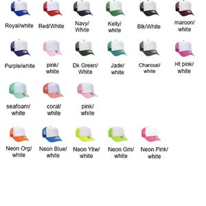 Custom Glitter Letter Foam Trucker Hat: Game Day Fan Gear image 3