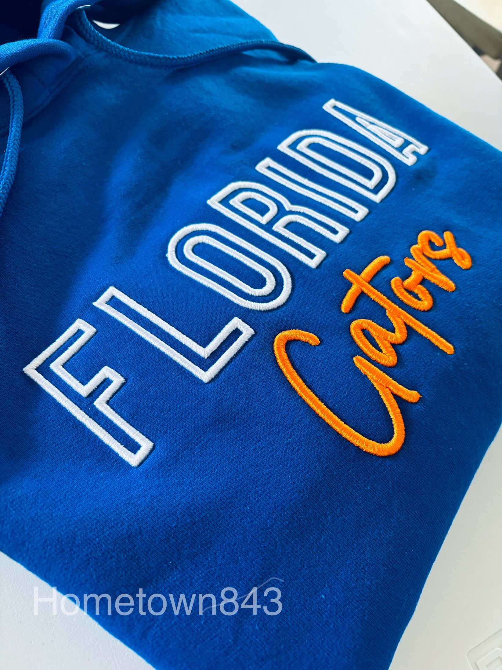 CUSTOM Team Sweatshirt || College Game Day || 3D Puff Embroidery || School Spirit Wear || School Mascot || Football || High School Grad gift