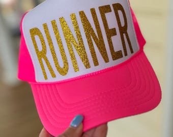 Custom Glitter Letter Foam Trucker Hat - Game Day Fan Gear