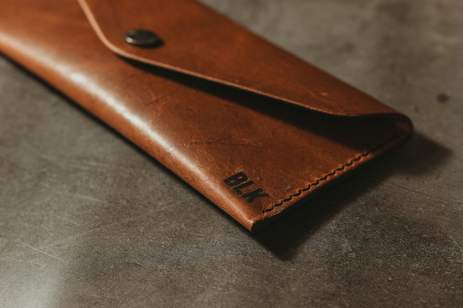 Leather Cash Envelope Leather Envelope Money Envelope Etsy