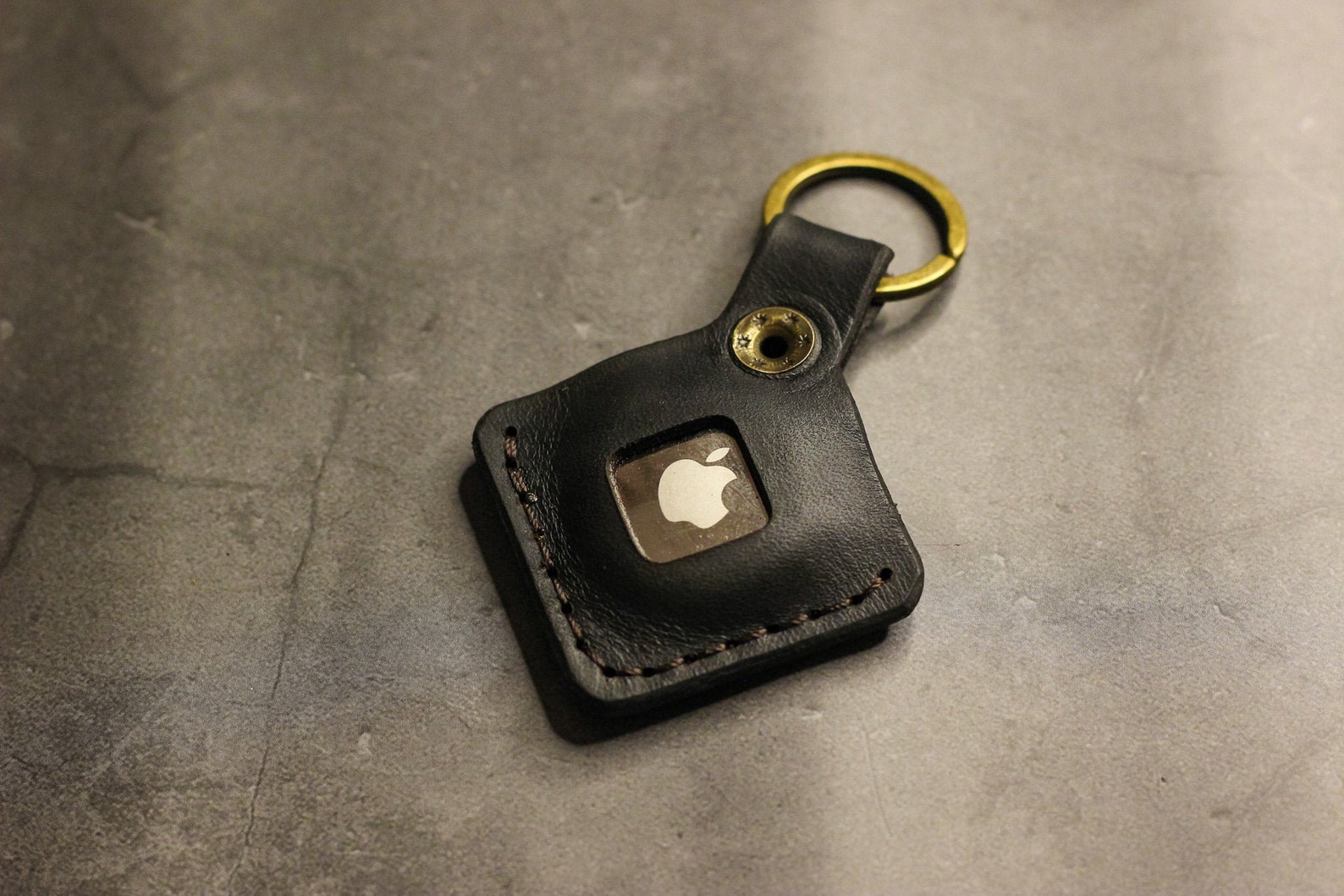 Custom Leather AirTag KeychainLeather AirTag Keychain Apple Etsy