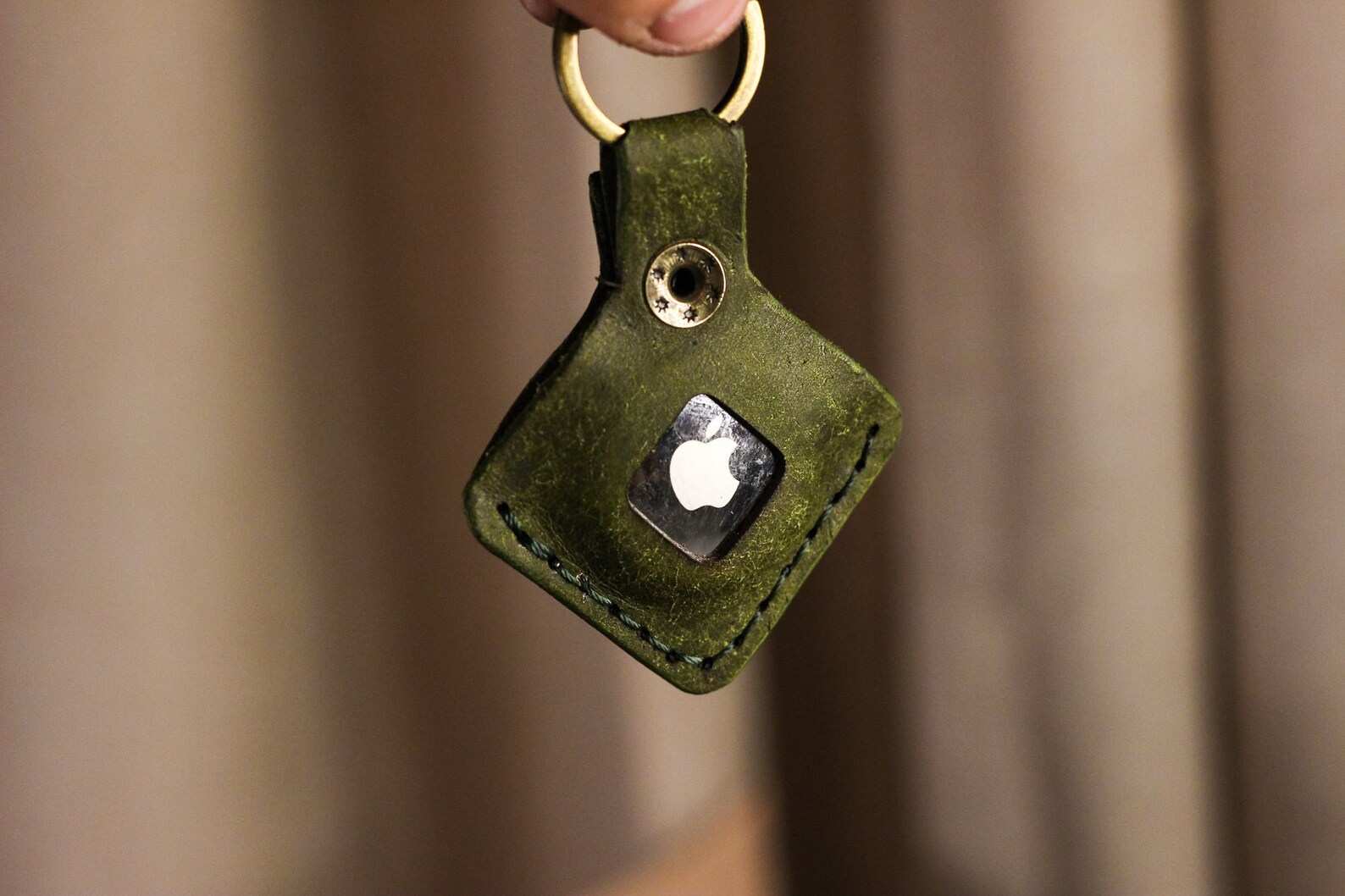 Custom Leather AirTag KeychainLeather AirTag Keychain Apple Etsy