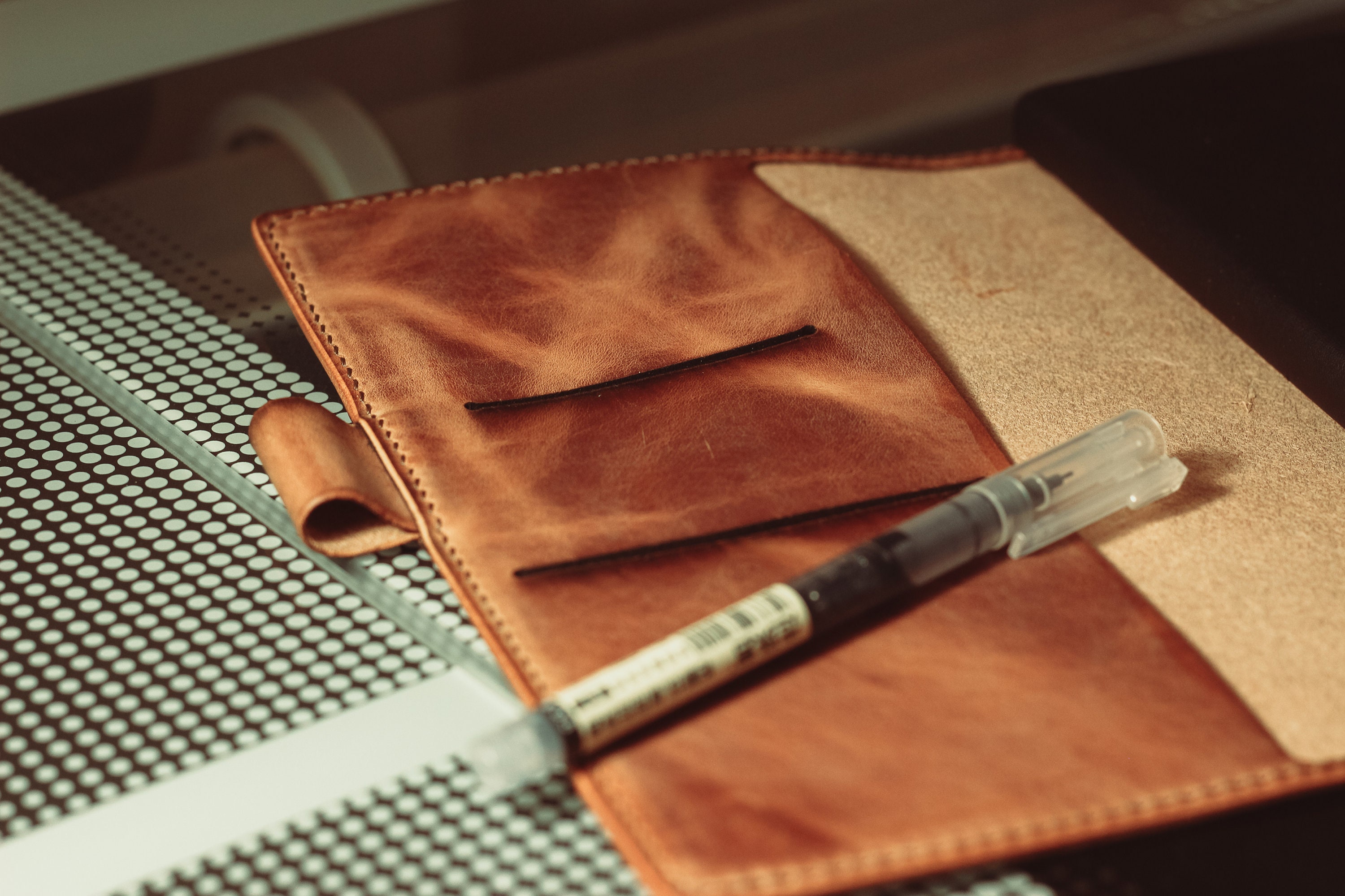 Leather Notebook Cover Template Notebook Cover Pattern DIY | Etsy