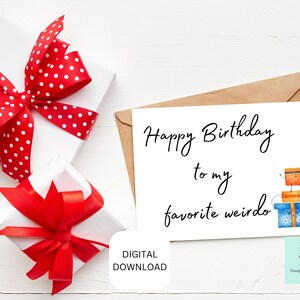 Silly Instant Download Happy Birthday Card, Funny Birthday Card Printable, Funny Happy Birthday Card, Silly Cards