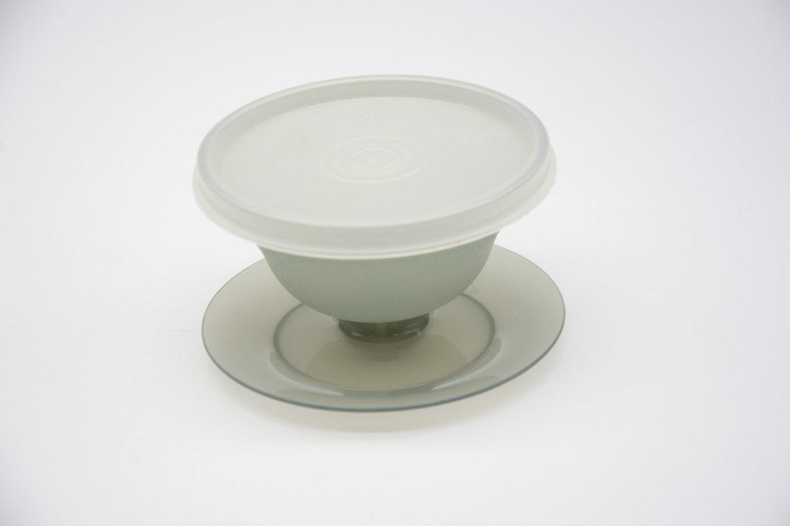 Vintage Tupperware, Pudding Plastic Cups Jello Cup, Food Container