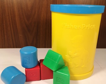 FIsher Prince Shape Sorter 1977 - Giocattolo in plastica vintage, giocattolo per bambini, giocattolo per bambini, regalo per bambini, giocattolo vintage, giocattoli per bambini, giocattolo per l'apprendimento del colore