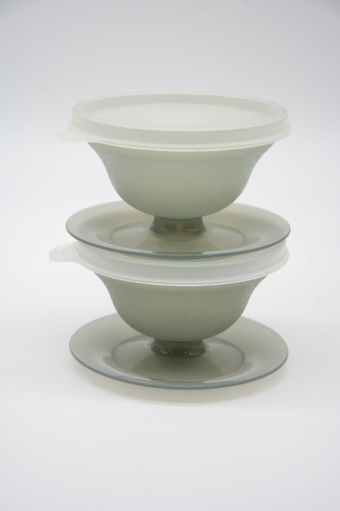 Vintage Tupperware, Pudding Plastic Cups Jello Cup, Food Container