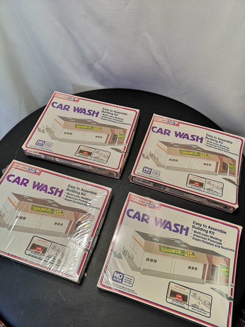 Lifelike 1361 Car Wash Plastic Building Kit HO Scale Etsy