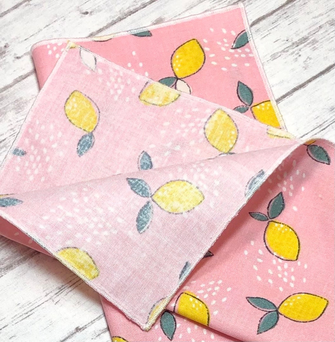 Lemon Cloth Dinner Napkins Set of 2 4 6 Lunch Napkins Etsy UK