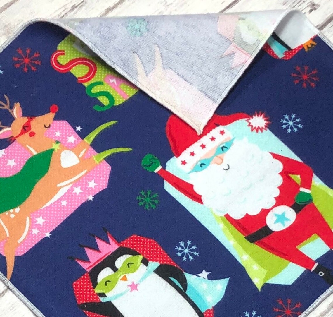 Christmas CLoTh NaPkiNs Set of 4 Kids Cloth Napkins Super Etsy