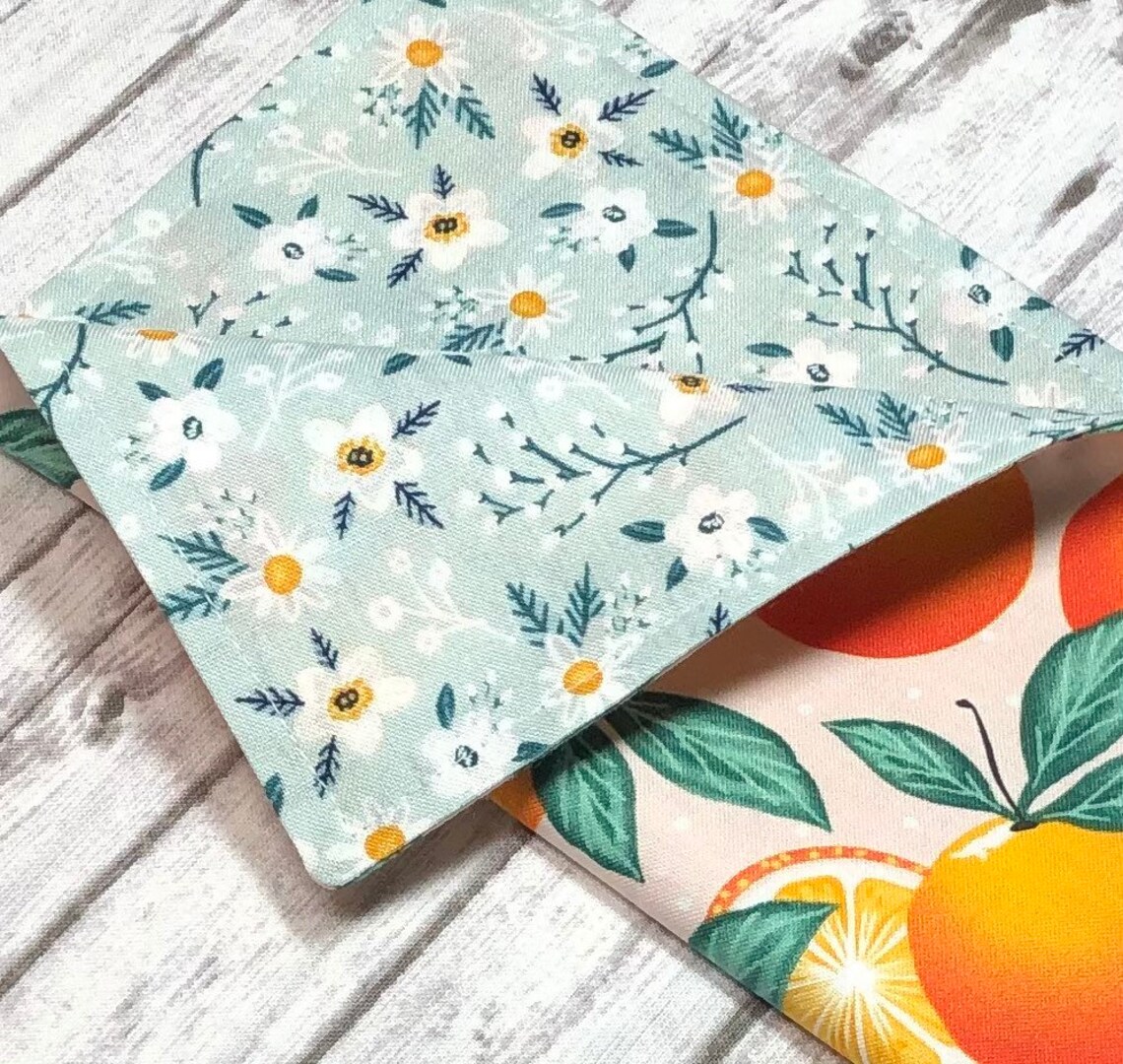 Orange Citrus Cloth Dinner Napkins Set of 2 4 6 Farmers Etsy