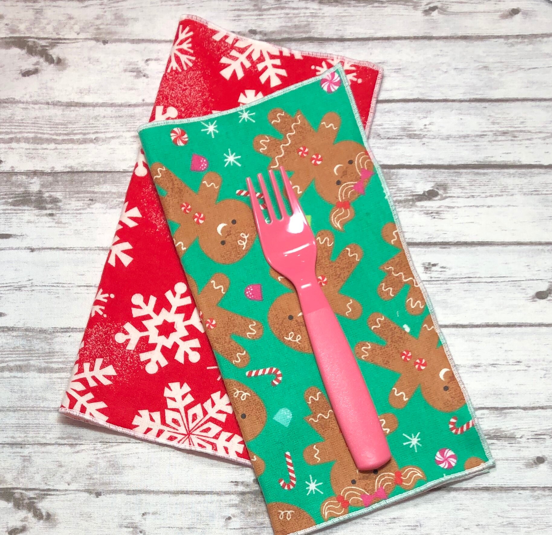 Christmas CLoTh NaPkiNs Set of 4 Kids Cloth Napkins Etsy