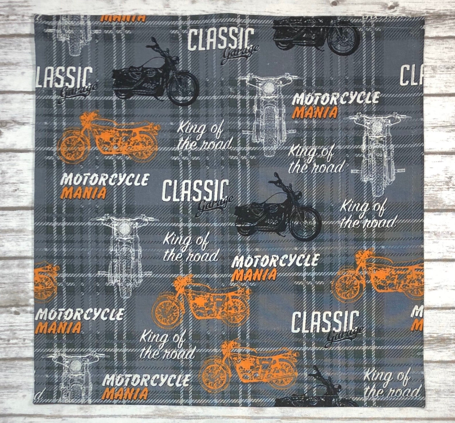 Harley Davidson Motorcycle Inspired Cloth Dinner Napkins Set Etsy
