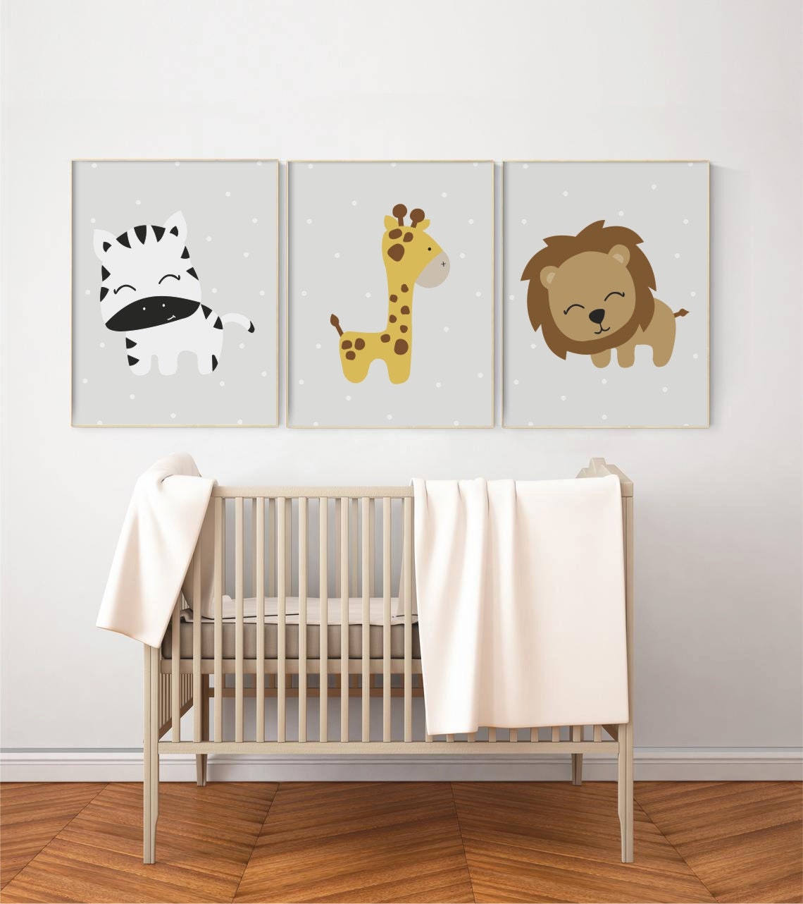 Safari animal nursery prints Baby animal safari prints Etsy