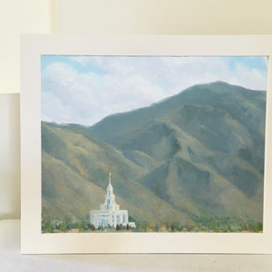 Payson Temple, Payson Utah Art, Temple Print, Payson Canyon, Utah Temple Art, Temples For Home, Payson Temple Posters, Temple Oil Painting