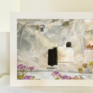 The Empty Tomb, Garden Tomb, Christian Art, Easter Art Print, Christian Photo Print, Easter Basket Gift, Art Christ Centered, LDS Painting