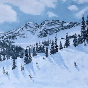 Alta Ski Print: Devils Apron, Utah Winter Landscape Art