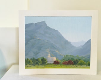 Provo Temple Print: Rock Canyon View, LDS Wall Art