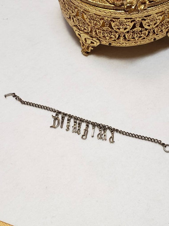 Disneyland vintage Souvenir Metal Charm Bracelet