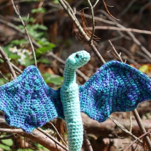 Miniature Amphithere Handmade by HooliganHookers from a pattern by Crafty Intentions.