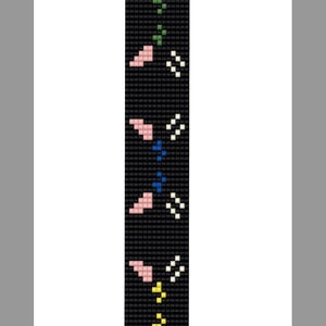 Spooky Cat Eyes Beaded Cuff Bracelet Loom Pattern (Digital Download)