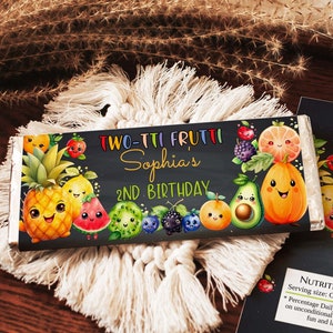 Twotti Frutti Schokoriegel-Wrapper zum zweiten Geburtstag - Herrliche Sommerfrucht-Gastgeschenke, TFC1