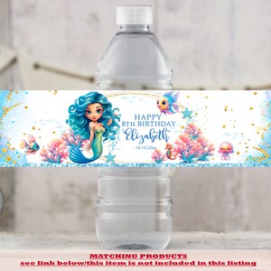 EDITABLE Mermaid Chocolate Bar Wrapper, Under the Sea Chocolate Wrapper ...