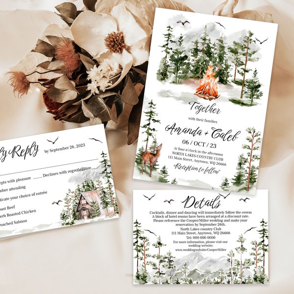 Tree Wedding Invite - Etsy